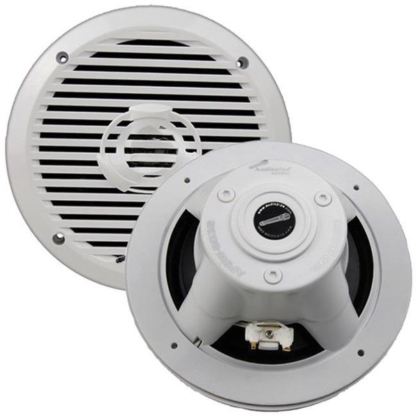 Audiopipe Audiopipe APSW6032 6.5 in. 200 W Maximum 2-Way Marine Speakers; White - Set of 2 APSW6032